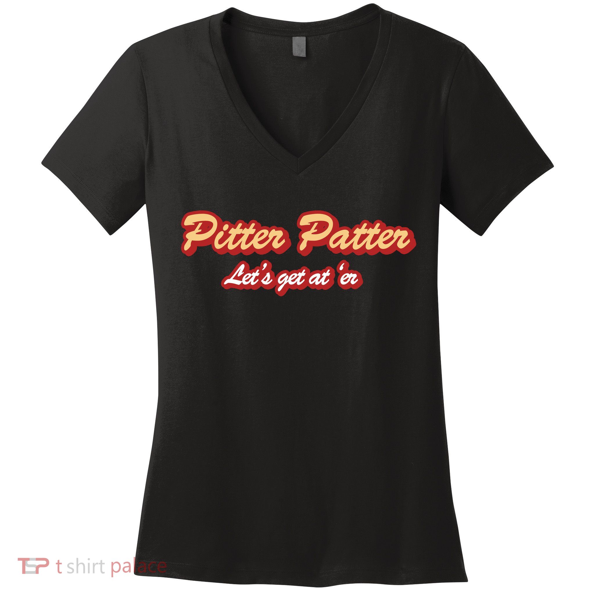 Pitter Patter Do It To 'Er Women's V-Neck T-Shirt