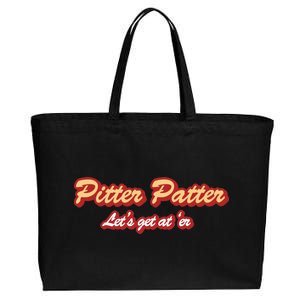 Pitter Patter Do It To 'Er Cotton Canvas Jumbo Tote