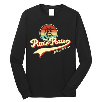 Pitter Patter Let's Get At Er Retro Long Sleeve Shirt