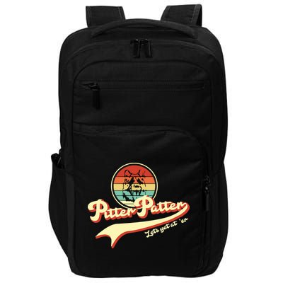Pitter Patter Let's Get At Er Retro Impact Tech Backpack