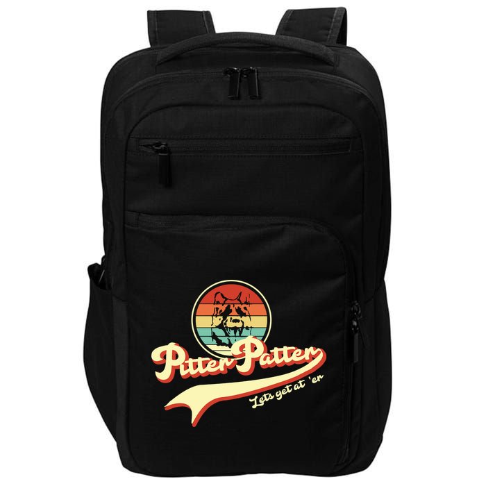 Pitter Patter Let's Get At Er Retro Impact Tech Backpack