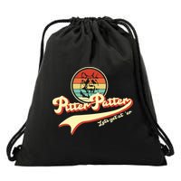 Pitter Patter Let's Get At Er Retro Drawstring Bag