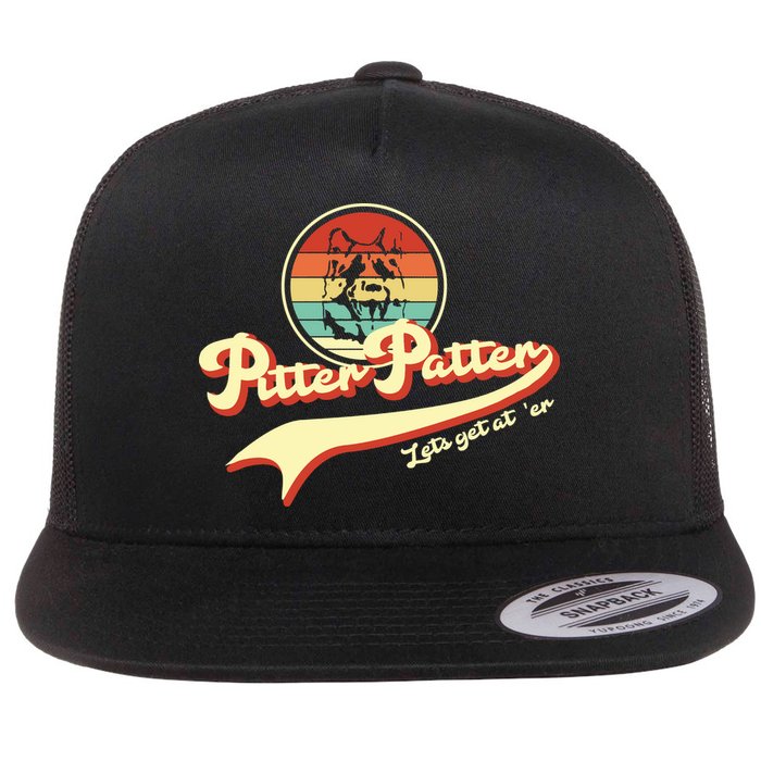 Pitter Patter Let's Get At Er Retro Flatbill Hat