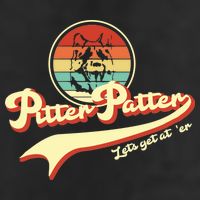 Pitter Patter Let's Get At Er Retro Golf Towel