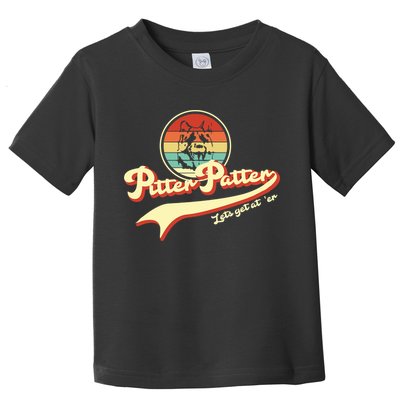 Pitter Patter Let's Get At Er Retro Toddler T-Shirt