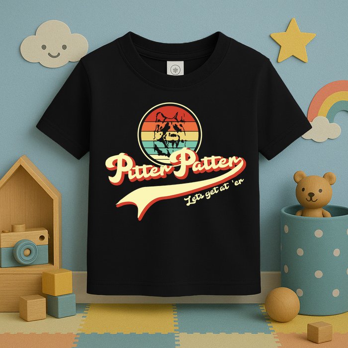 Pitter Patter Let's Get At Er Retro Toddler T-Shirt