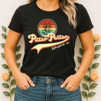 Pitter Patter Let's Get At Er Retro Womens T-Shirt