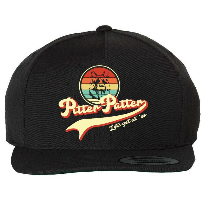 Pitter Patter Let's Get At Er Retro Wool Snapback Cap