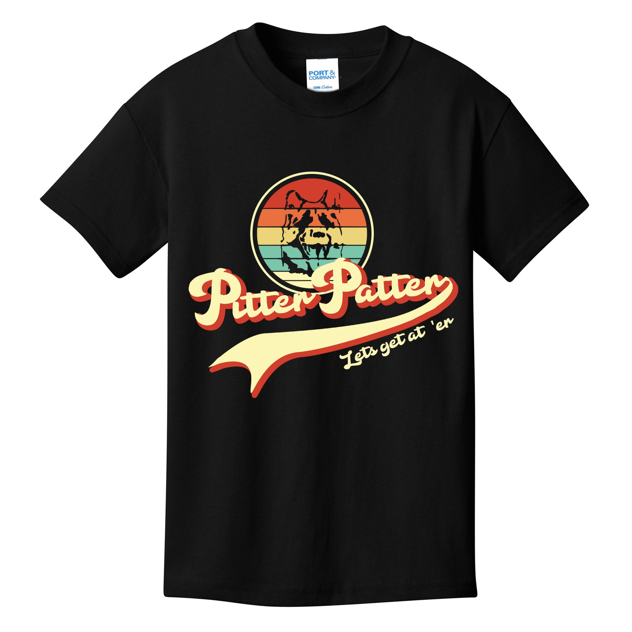 Pitter Patter Let's Get At Er Retro Kids T-Shirt