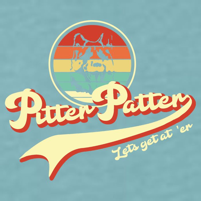 Pitter Patter Let's Get At Er Retro Sueded Cloud Jersey T-Shirt