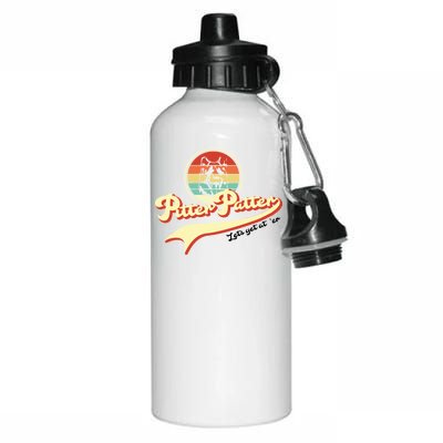 Pitter Patter Let's Get At Er Retro Aluminum Water Bottle 