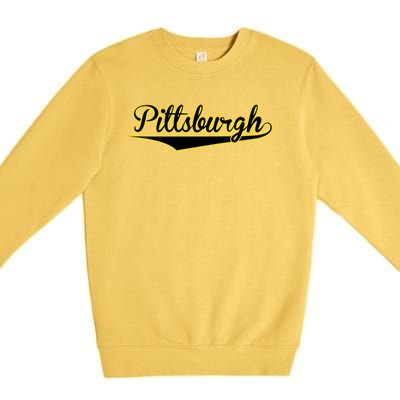 Pittsburgh Classic Baseball Logo Premium Crewneck Sweatshirt