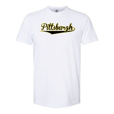 Pittsburgh Classic Baseball Logo Softstyle CVC T-Shirt