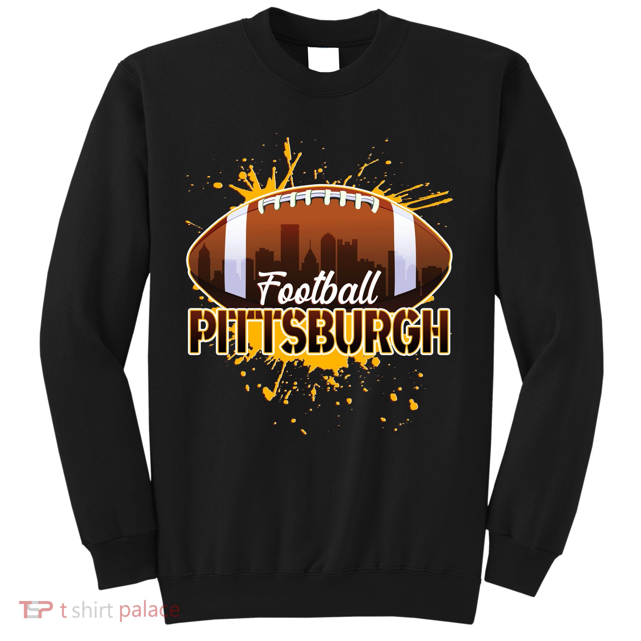 Pittsburgh Pennsylvania Skyline Football Fan  Sweatshirt