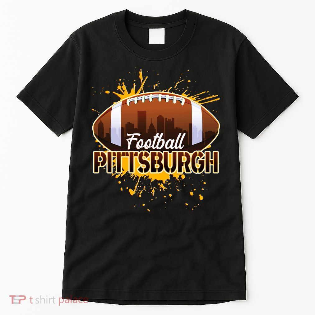 Pittsburgh Pennsylvania Skyline Football Fan  Tall T-Shirt