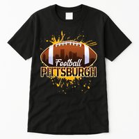 Pittsburgh Pennsylvania Skyline Football Fan  Tall T-Shirt
