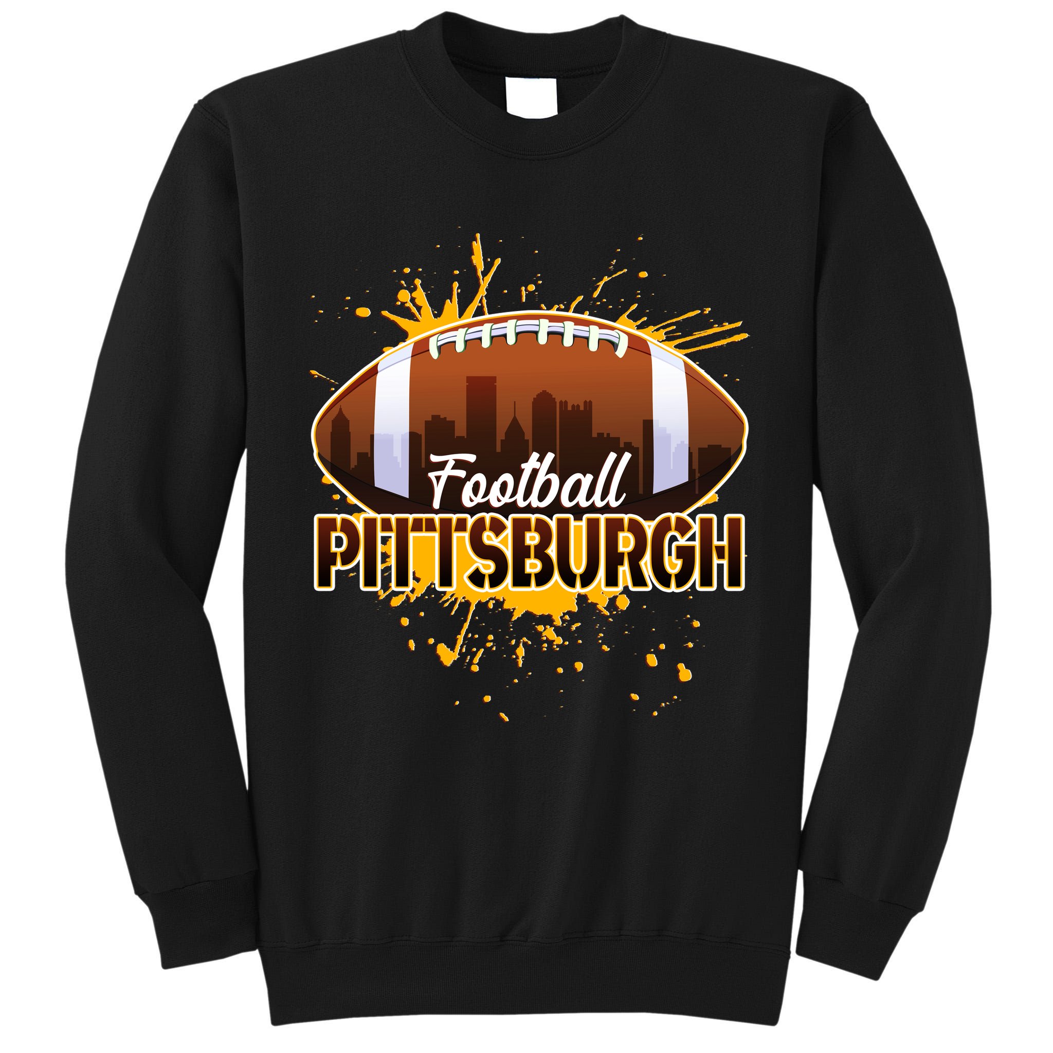 Pittsburgh Pennsylvania Skyline Football Fan  Tall Sweatshirt
