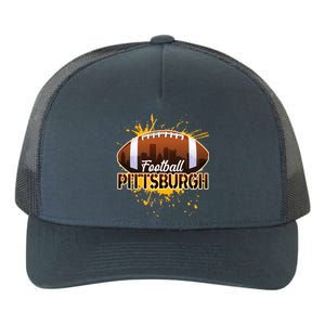 Pittsburgh Pennsylvania Skyline Football Fan  Yupoong Adult 5-Panel Trucker Hat