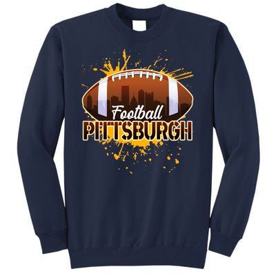 Pittsburgh Pennsylvania Skyline Football Fan  Tall Sweatshirt