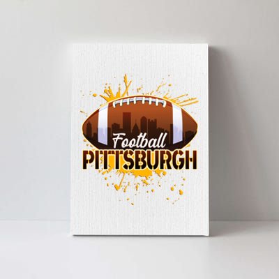 Pittsburgh Pennsylvania Skyline Football Fan  Canvas