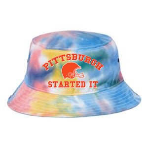 Pittsburgh Started It Football Tie Dye Newport Bucket Hat