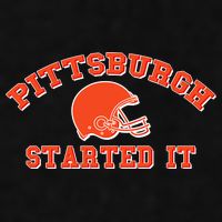 Pittsburgh Started It Football Ladies PosiCharge Tri-Blend Wicking Tank