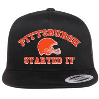 Pittsburgh Started It Football Flatbill Hat