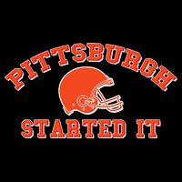 Pittsburgh Started It Football Flatbill Hat