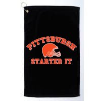 Pittsburgh Started It Football Golf Towel