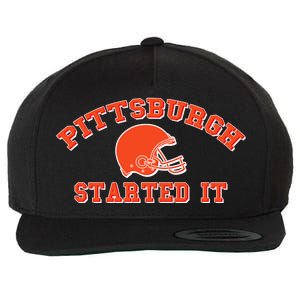 Pittsburgh Started It Football Wool Snapback Cap