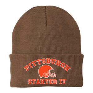 Pittsburgh Started It Football Knit Cap Winter Beanie