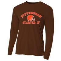 Pittsburgh Started It Football Cooling Performance Long Sleeve Crew