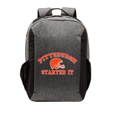 Pittsburgh Started It Football Vector Backpack