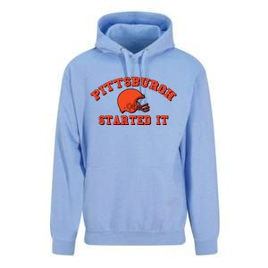 Pittsburgh Started It Football Unisex Surf Hoodie