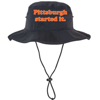 Pittsburgh Started It Funny Football Bucket Hat