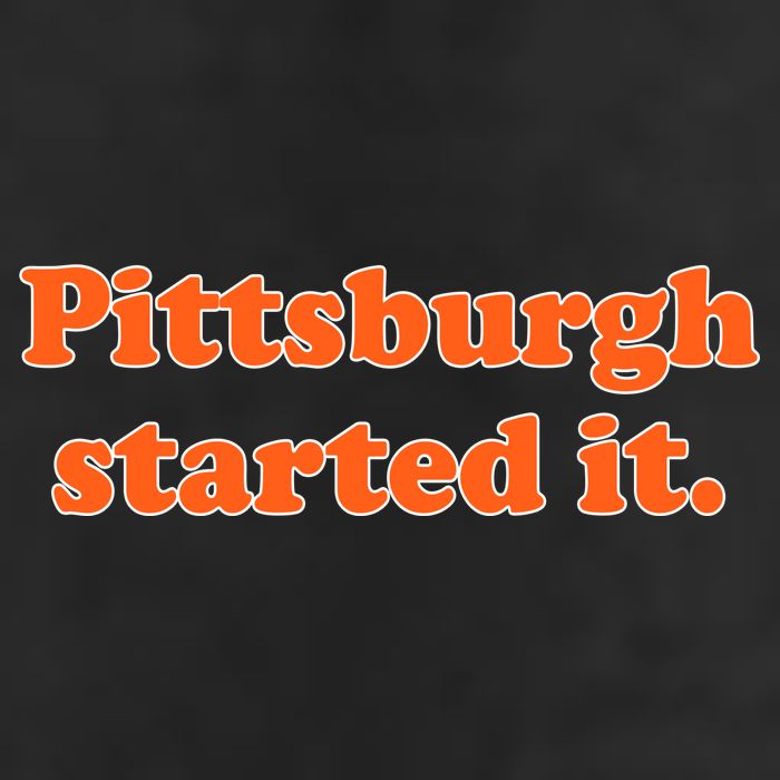 Pittsburgh Started It Funny Football 15oz Campfire Ceramic Mug