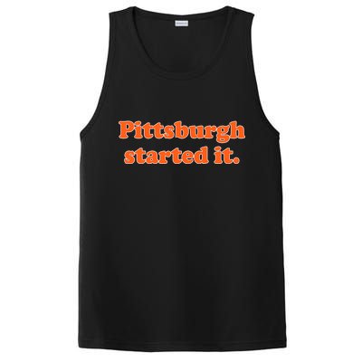 Pittsburgh Started It Funny Football PosiCharge Competitor Tank