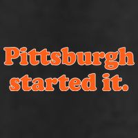 Pittsburgh Started It Funny Football Golf Towel