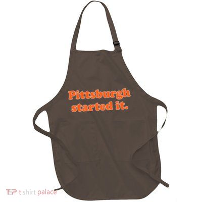 Pittsburgh Started It Funny Football Full-Length Apron With Pockets