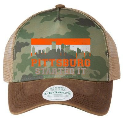 Pittsburgh Started It Skyline Legacy Tie Dye Trucker Hat
