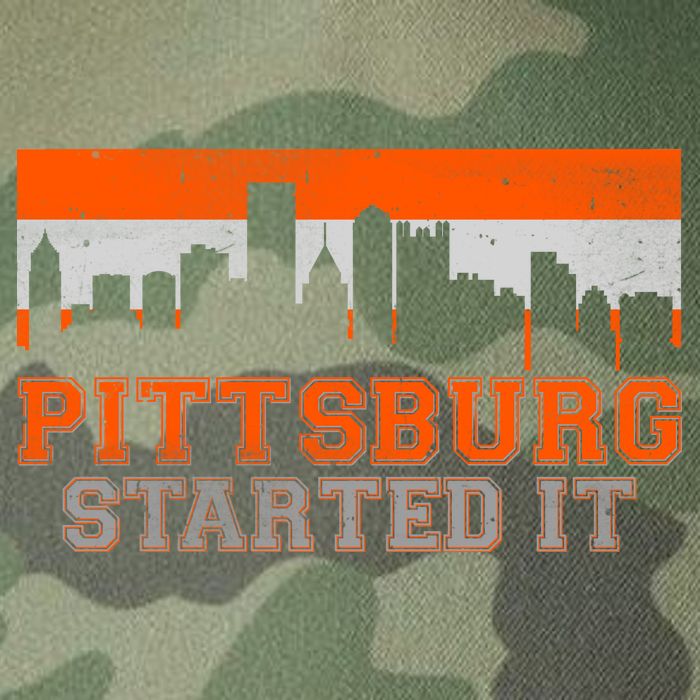 Pittsburgh Started It Skyline Legacy Tie Dye Trucker Hat