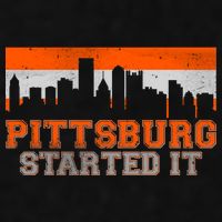 Pittsburgh Started It Skyline Ladies PosiCharge Tri-Blend Wicking Tank
