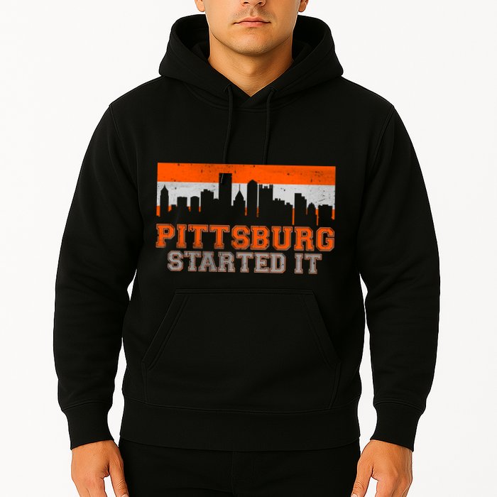 Pittsburgh Started It Skyline Hoodie