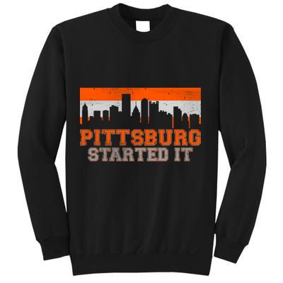 Pittsburgh Started It Skyline Sweatshirt