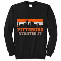 Pittsburgh Started It Skyline Sweatshirt