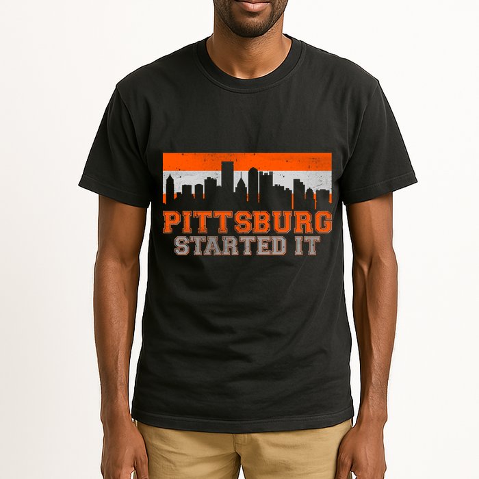 Pittsburgh Started It Skyline Tall T-Shirt