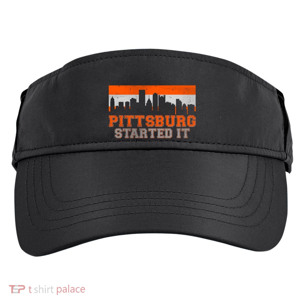 Pittsburgh Started It Skyline Adult Drive Performance Visor