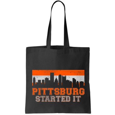 Pittsburgh Started It Skyline Bag