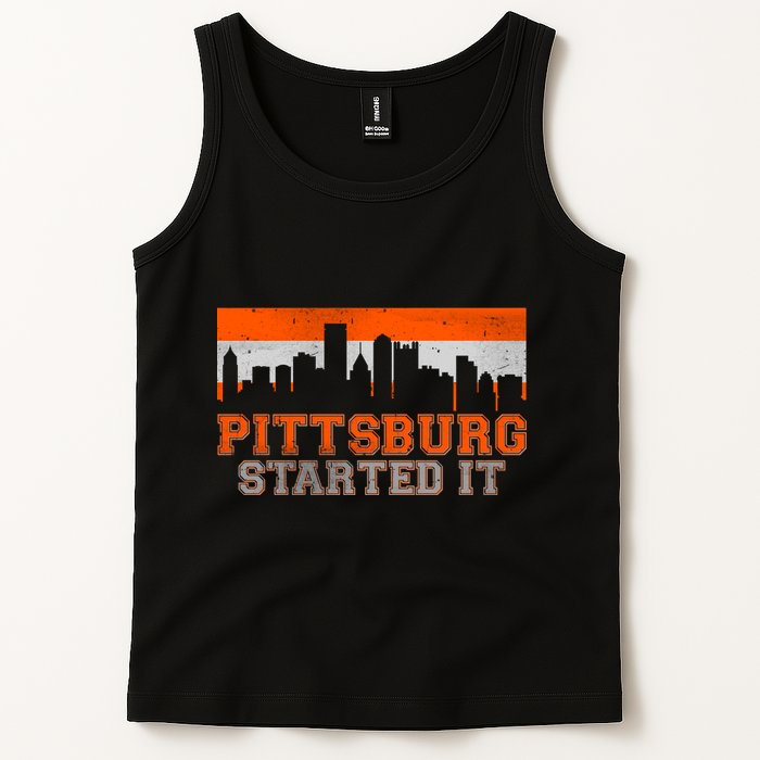 Pittsburgh Started It Skyline Tank Top
