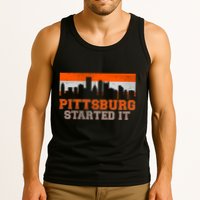 Pittsburgh Started It Skyline Tank Top